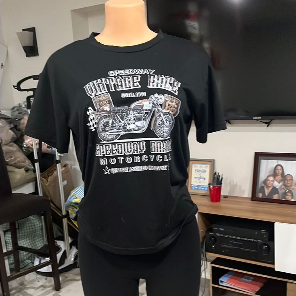 Speedway Vintage Race Black T-Shirt